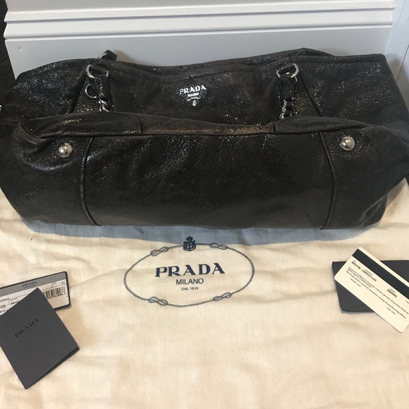 Prada Brown Cuervo Lux BR3798 Distressed Handbag - Picture 4 of 7